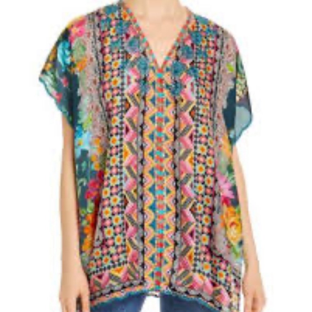Johnny Was Magdalene Poncho XS